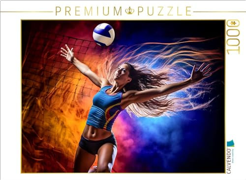 CALVENDO Puzzle EIN Motiv aus dem Kalender Volleyball und Motivation | 1000 Teile Lege-Größe 64 x 48 cm Foto-Puzzle für glückliche Stunden