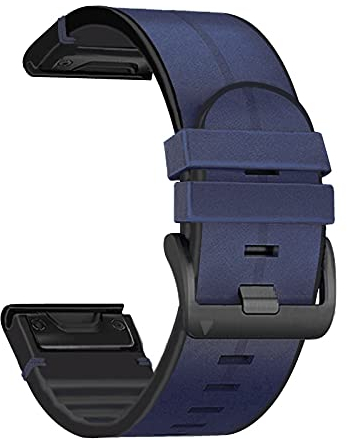 Leder-Silikon-Armband für Fenix ​​7X 7 Epix/Coros VERTIX VERTIX2 Smart-Armband 22 26 mm Quick EasyFit-Armband