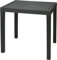 Koopman International B.V. Gartentisch Bistrotisch Esstisch Rattan-Optik Balkontisch 78x65x72cm Anthrazit, 042981511