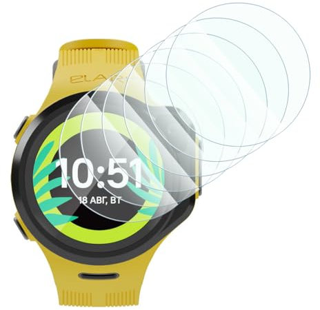 KARYLAX - Protector de pantalla de cristal flexible de dureza 9h, película protectora 100% transparente para reloj infantil ELARI KidPhone 4GR (6 piezas)