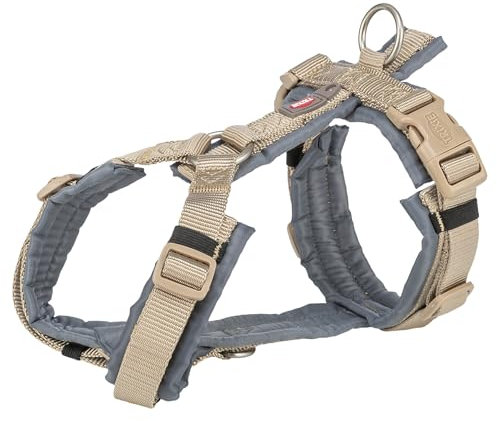 Trixie Geschirr fÜr Hunde Premium Trekking Sand Taupe/Graphit grau