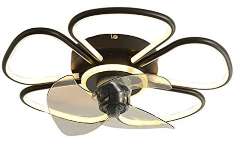 Lampada da Ventilatore silenziosa Ventilatori da soffitto Moderni con luci Lampadario da soffitto a LED con Montaggio a Incasso con Telecomando Ventola a 3 velocità Ventilatori da soffitto a Luce Le