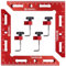 HARDELL 90 Degree Clamps, 5.5 Corner Clamps for Woodworking, Aluminum Alloy Right Angle Positioning Squares Tool for Picture Frame Box Cabinets Drawers (2 Pack)