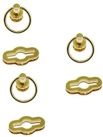 DEARMAMY 6 Pcs Lock Clutch Clasp Turn Lock Locks for Suitcases Turn Lock Clasp Metallic Purse Handbags Turn Locks DIY Bag Lock Purse Closure Locks Vintage Wallet Suitcase Lock Padlock