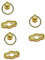 DEARMAMY 6 Pcs Lock Clutch Clasp Turn Lock Locks for Suitcases Turn Lock Clasp Metallic Purse Handbags Turn Locks DIY Bag Lock Purse Closure Locks Vintage Wallet Suitcase Lock Padlock