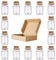 15 Mini Clear Glass Bottles With Cork Caps, 8ml Small Spell Jars, Miniature Potion Bottles for Arts and Crafts, Halloween Decorations