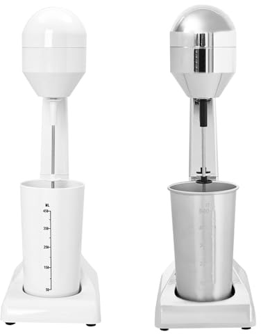 SOPERIT Getränkemixer Edelstahl Milchshaker 500ML 22000rpm 2 Geschwindigkeitsstufen Getränkemixer (Silber)