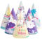WERNNSAI Einhorn Geburtstagspartyhüte - 12 Teiliges Einhorn Partyzubehör Party Kopfbedeckungen Aus Papierkegelhüten Für Kinder Mädchen Einhorn Party Dekoration