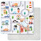 Spielmatte Baby 127×127cm mit Rutschfest, Extra Dicke 2cm Weiche Krabbelmatte Baby, Faltbar Krabbeldecke für Baby Krabbelteppich für Kinderzimmer Indoor Outoor Zaun (Stadtverkehr, Stadtverkehr)