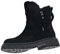 Generico Stivaletto con Pelo Invernale Donna, Stivali con Cerniera Laterale, Stivaletti alla Caviglia, Scarpe Singole per Anfibi Neri Scarponcini (Black, 41)