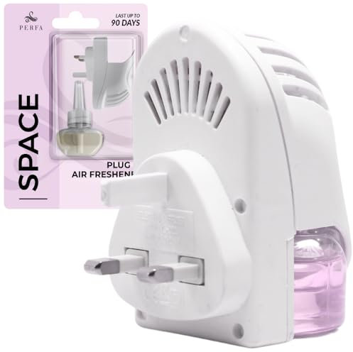 Plug In Air Freshener (30ml) | Mini Air Freshener Diffuser | Odour Eliminator Plug In Bedroom Freshener | 90 Days Fragrance by Perfa