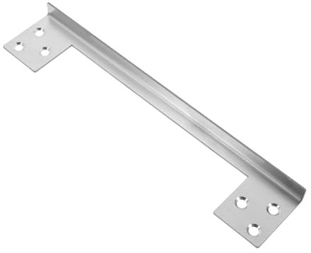 Gadpiparty Shaped Door Latch Guard Plate Outswing Door Security Latch Cover Protector Heavy Duty Door Latch Shield for Enhanced Home Safety
