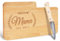 Gifts for Mum Gift, Wooden Bread Board with Engraving Beste Mama der Welt and Knife, Mother's Day Gift Gift for Mum, Breakfast Board, Mum Birthday Mother's Day Gifts Ideas