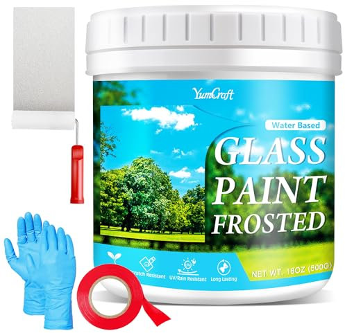 Frosted Glass Paint for Window, 18oz Window Privacy Paint, Frosted Glass Spray for Home, Bathrooms, Doors, Glass Surfaces, Privacy Windows Paints - Waterproof & UV Resistant & Low Odor Formula