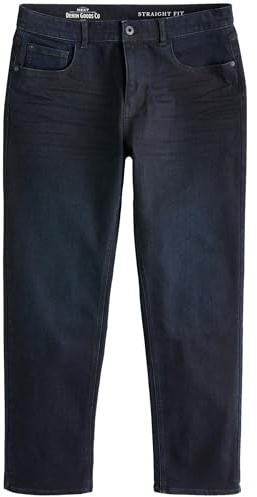NEXT Herren Essential Straight Fit Jeans mit Stretch