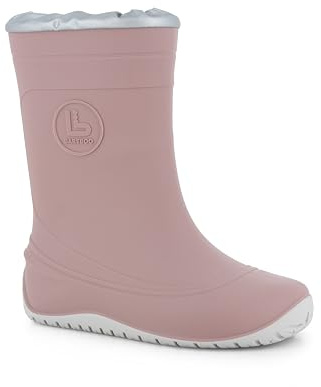 Bareboo Barelastic Stivale pioggia barefoot, Rosa antico, 28