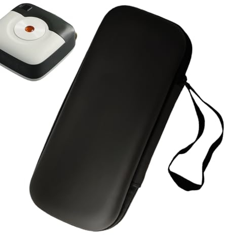 Hard Drive Storage Case - Nylon Hard Drive Carrying Case Bag - Lightweight Cylindrical Enclosure with Adjustable Handle Electronics Bag for Laptop Computer Travel Transfer