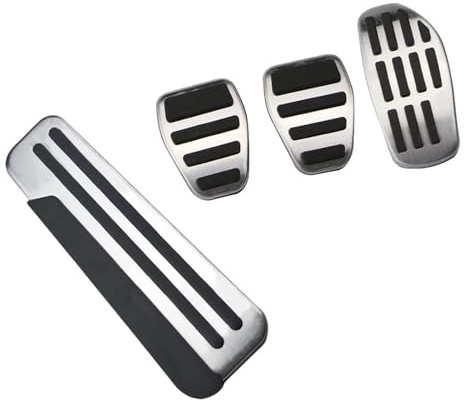 Bremse Fußstütze Pedalkappen Für Nissan Für Micra ST K13 2011–2016 Fußstützenabdeckung Mit Anti-Rutsch-Funktion Für Gas- Und Bremspedale Fußstütze Pedale(4pcs)