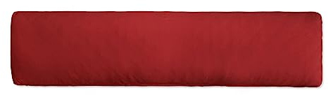Traumschlaf Interlock Jersey Kissenbezug – Uni Design | 100% Baumwolle | Weich & formstabil | Reißverschluss - 40x180 cm für Seitenschläferkissen, weinrot