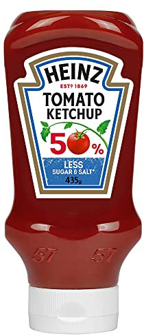 Heinz Tomato Ketchup 50% less sugar and salt, 400ml