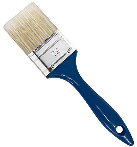 mako Lack Flachpinsel mit Kunststoffgriff helle Borstenmischung in 3 Größen, Breite:50 mm, Dicke:13 mm