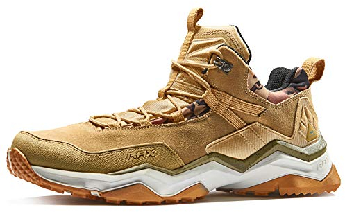 RAX Men's Lightweight Trekking Hiking Shoes(Khaki 9 US)