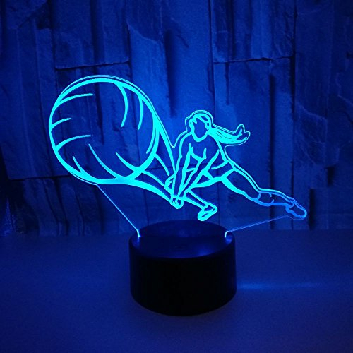 3D Volleyball Lampe USB Power 7 Farben Amazing Optical Illusion 3D LED Lampe Formen Kinder Schlafzimmer Nacht Licht