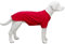 Lovelonglong Pet Clothing Dog Costumes Basic Blank T-Shirt Tee Shirts for Medium Large Dogs Red XXL+