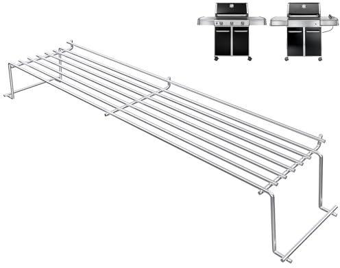 QuliMetal Stainless Steel Warming Rack for Weber Genesis 300 Series(2007-2016), Genesis E310, E320, E330, S310, S320, S330, Replacement for Weber 65054, 81323, 62749