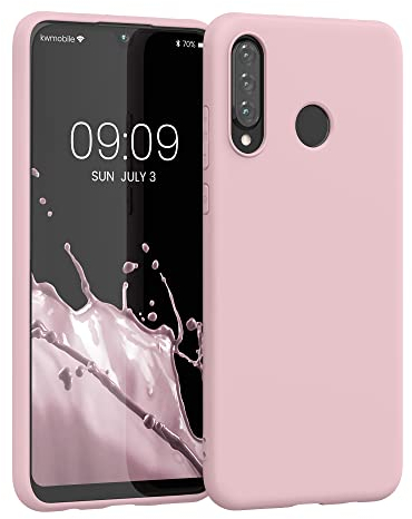 kwmobile Custodia Compatibile con Huawei P30 Lite Cover - Back Case per Smartphone in Silicone TPU - Protezione Gommata - rosa vintage