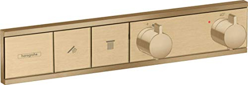 hansgrohe Unterputz Thermostat RainSelect, für 2 Funktionen, Brushed Bronze