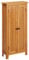 vidaXL Eichenholz Massiv Schrank mit 5 Regalböden Holzschrank Lagerschrank Sideboard Standschrank Beistellschrank Bücherschrank 50x22x110cm