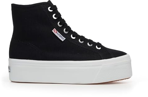 Superga 2708 HI TOP SchuheDamen, schwarzes, 37 EU