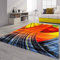 VIMODA Teppich Bunt Patchwork Wellen Punkte Farbig Modern Kurzflor Wohnzimmer, Farbe:B415, Maße:160x230 cm