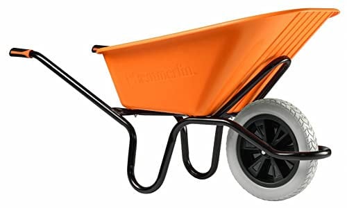 Haemmerlin 305210101 Brouette, Crusader Bâtiment, Roue Increvable, 1412 mm x 613 mm x 762 mm