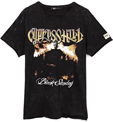 Cypress Hill T-Shirt for Women & Men | Unisex Black Short Sleeve Band Tee | Black Sunday Album Song Logo | Music CD Gifts Merchandise X-Large