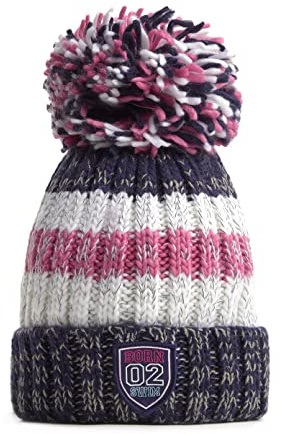 SWIMZI Navy Pink Super Bobble Hat