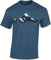 Wander Tshirt Herren : Bergwind - Kletter T-Shirt Männer - Geschenk für Wanderfreunde - Bergsteiger Ausrüstung (Denim Blue 3XL)
