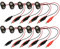 VOANZO 10 connettori a Scatto per Batteria da 9 V, connettore a Scatto per Batteria da 150 mm a Cavo con Clip a Coccodrillo, Doppio Cavo con Clip a Coccodrillo