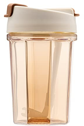 BLUEPOLAR 13oz/400ml Tumbler Water Glass,Water Bottle with Straw and Lid Sealed Thick Wall Insulated Iced Coffee Cup for Water, Iced Tea Juice and More, BL18802