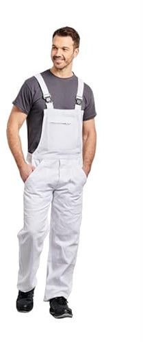 Hurry Jump Salopette de travail Homme Cote de travail COTON BLANC T6