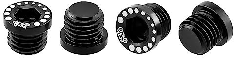 4pcs Bike Parts Folding Bike Screws, Bike V Brake Column Screw Plug Bike Rack Screws Bike Brake Screw (Black)