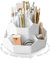 Lvjkes Faire tourner pot crayon, Rangement bureau 9 compartiments, Grande capacité améliorée rotative à 360 °, Peut accueillir des crayons, Des stylos de couleur, Divers articles de papeterie (Gris)