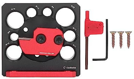 8 Holes Dübel Maker Jig Kit 8/9/10/12/15/16/18/20mm dübelmacher vorrichtung Runddübel-Stabmacher Holzbearbeitungshilfen Für die Herstellung von Dübeln verschiedener Größen