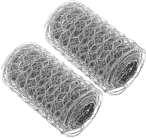 CHILDWEET 2 Stücke Sechseckigen Draht Netting Floral Huhn Draht Fechten Geflügel Draht Mesh Für Garten Projekt
