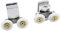 KEABATH Solid zinc Alloy 23mm Diameter Shower Glass Door Rollers Shower Twin Wheels Runner Pulleys, Shower Door Wheels for Shower Enclosure Shower Room Screen Door Rollers Replacement 4 Pack