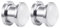 Whoiy 6mm Ohr Plug Silber, 1 Paar Edelstahl Tunnel Ohrring Set Katzenauge Schrauben Tunnel Ohrstöpsel Ohr Piercing Schmuck