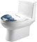 PRETYZOOM Asiento De Tocador Plástico Tapa Wc Amortiguada Funda Para Inodoro Forma u Resistente y Fácil De Limpiar
