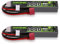 OVONIC 3S Lipo 11.1V 80C 1000mAh Airsoft Lipo Akku mit Deans T für Airsoft Guns(2PCS)