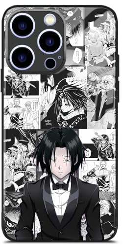 HWLHJJ Feitan Portor HxH Anime Artwork Silikonhülle - Schwarzer Rahmen Stylische TPU Manga Handyhülle für iPhone 12